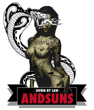 ANDSUNS / 09 SS : ARTIST TEE / THREE TIDES : MUTSUO ANDSUNS / 09 SS