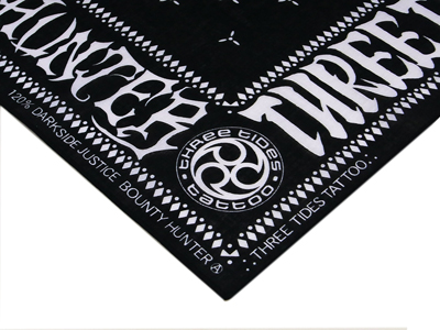 BOUNTY HUNTER x THREE TIDES TATTOO BANDANA